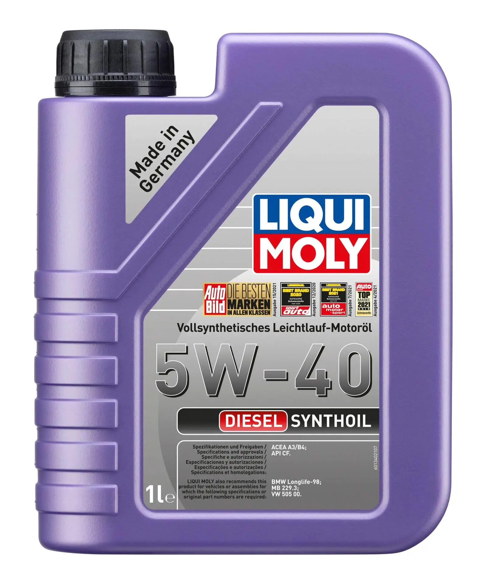 LIQUI MOLY DIESEL SYNTHOIL 5W-40 1L LIQUI MOLY
