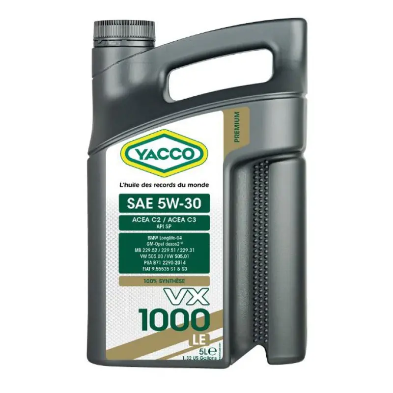 YACCO VX 1000 LE 5W-30 5L YACCO