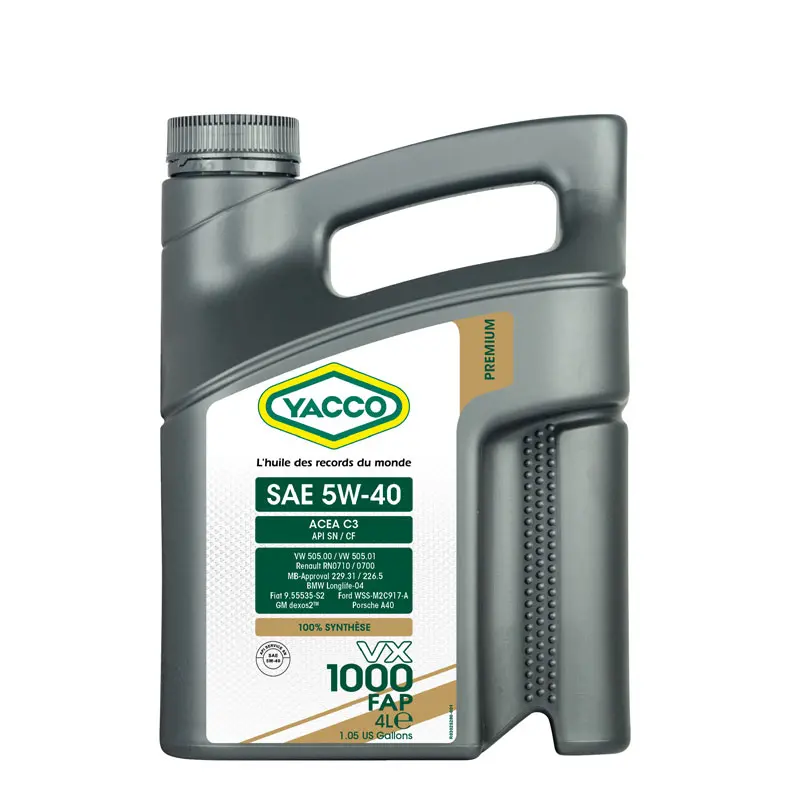 YACCO VX 1000 FAP 5W-40 4L YACCO