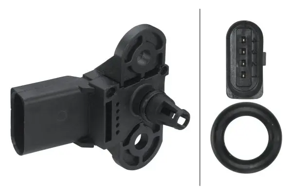 датчик налягане, сервоусилвател на спирачките HELLA               