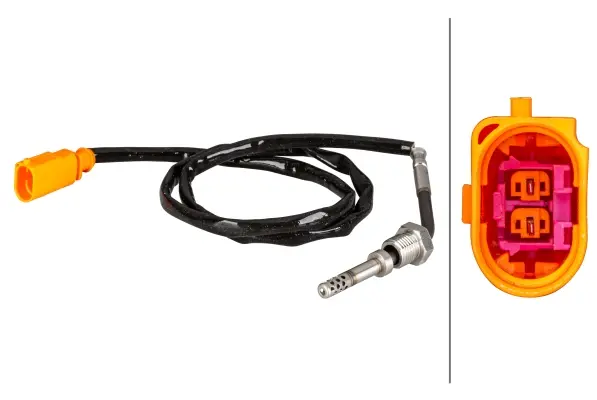 датчик, температура на изгорелите газове HELLA               