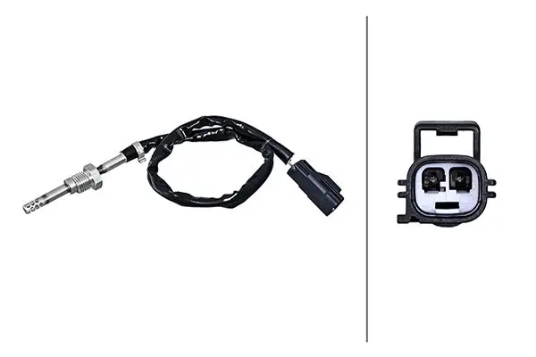 датчик, температура на изгорелите газове HELLA               