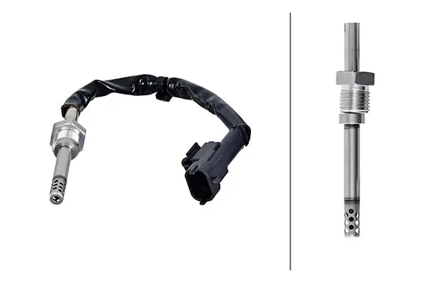 датчик, температура на изгорелите газове HELLA               