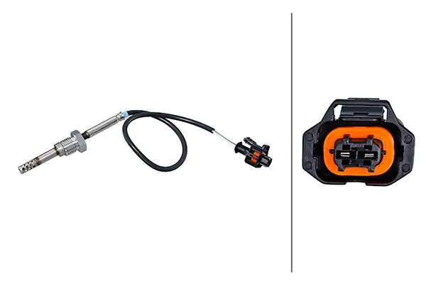 датчик, температура на изгорелите газове HELLA               