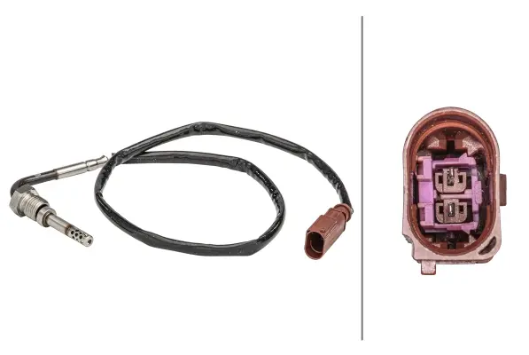 датчик, температура на изгорелите газове HELLA               