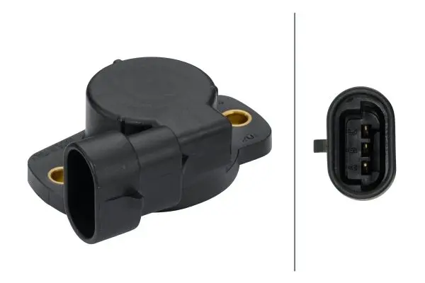 датчик, положение на дроселовата клапа HELLA               