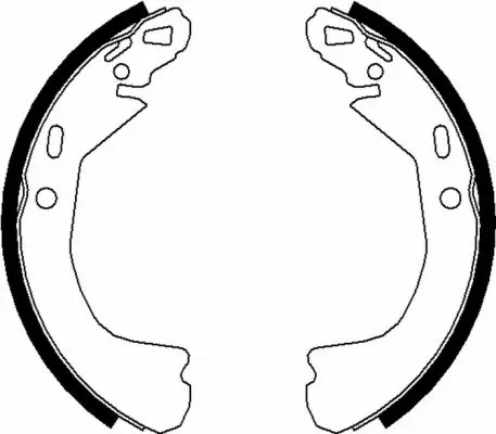 комплект спирачна челюст HELLA               