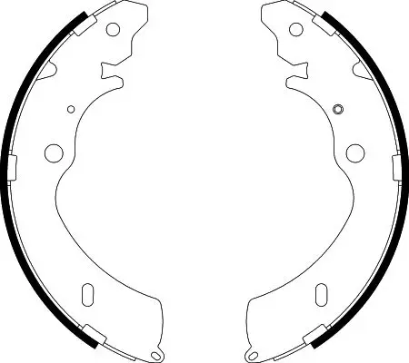 комплект спирачна челюст HELLA               