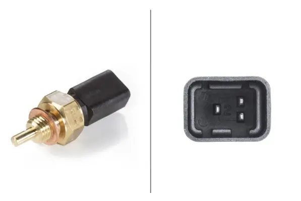 датчик, температура на охладителната течност HELLA               