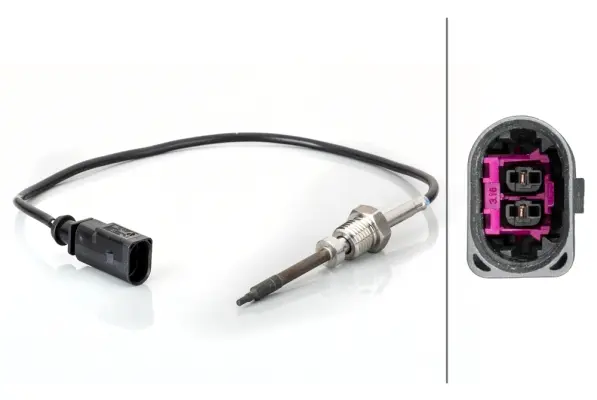 датчик, температура на изгорелите газове HELLA               