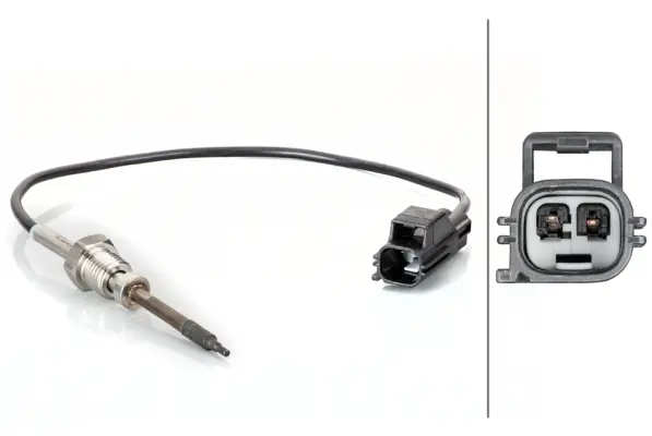 датчик, температура на изгорелите газове HELLA               