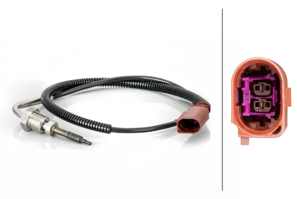 датчик, температура на изгорелите газове HELLA               