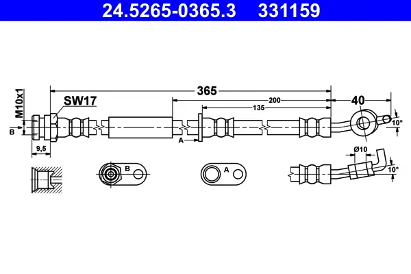 спирачен маркуч ATE                 