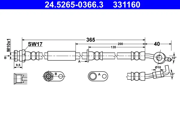 спирачен маркуч ATE                 