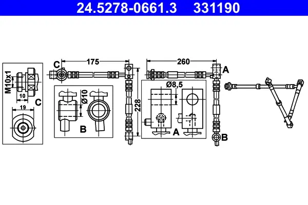 спирачен маркуч ATE                 