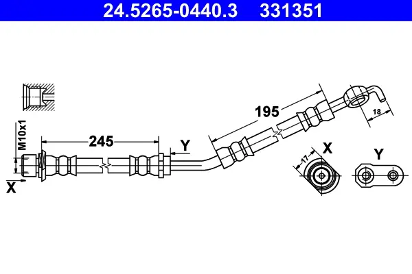 спирачен маркуч ATE                 