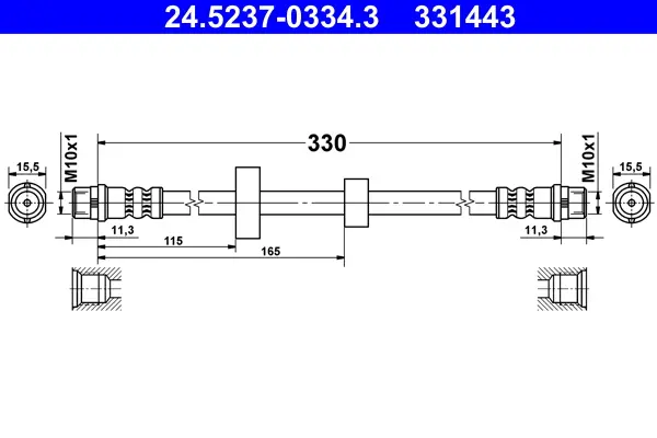 спирачен маркуч ATE                 