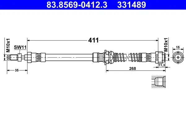 спирачен маркуч ATE                 
