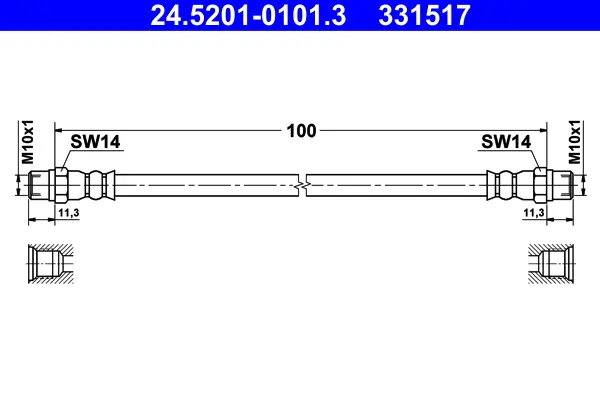 спирачен маркуч ATE                 