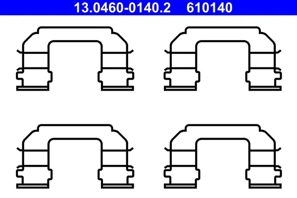 комплект принадлежности, дискови накладки ATE                 