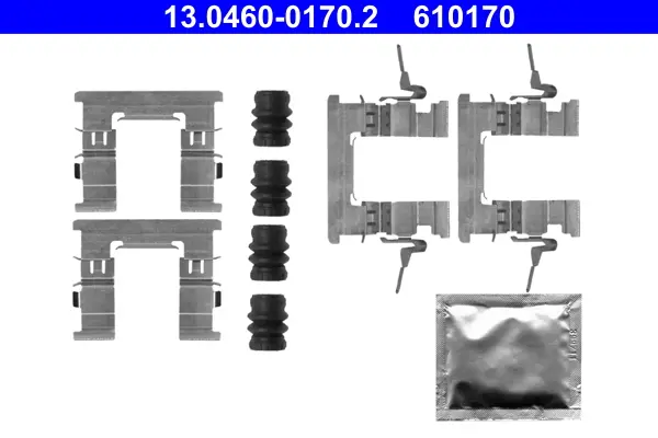 комплект принадлежности, дискови накладки ATE                 