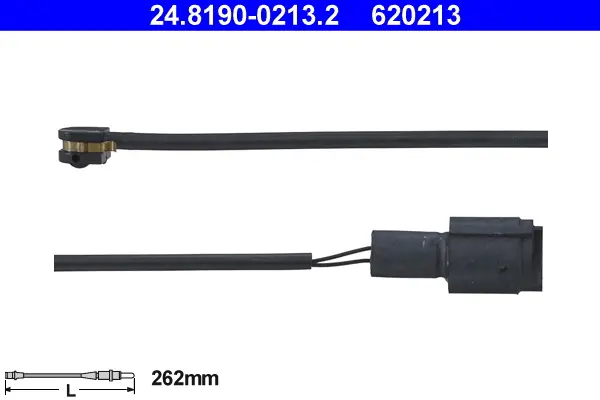 предупредителен контактен сензор, износване на накладките ATE                 