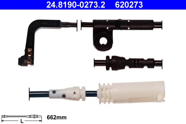 предупредителен контактен сензор, износване на накладките ATE                 
