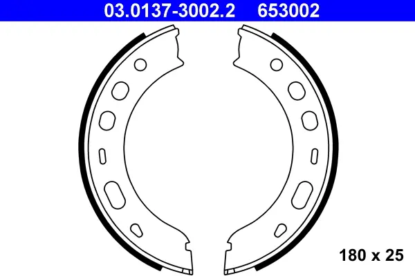 Накладки ръчна спирачка за PORSCHE 911 (996) 3.6 Carrera 03.0137-3002.2 ATE                 