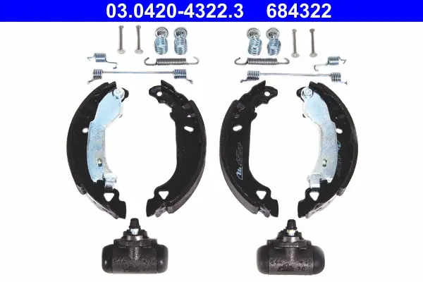 комплект спирачна челюст ATE                 