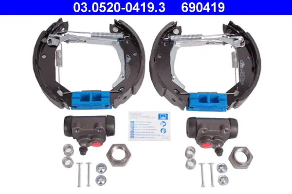 комплект спирачна челюст ATE                 