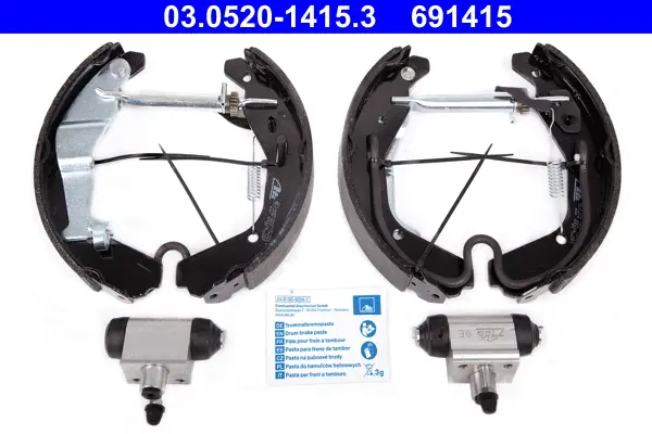 комплект спирачна челюст ATE                 