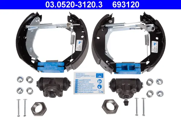комплект спирачна челюст ATE                 