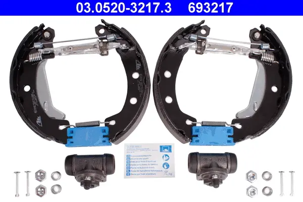 комплект спирачна челюст ATE                 