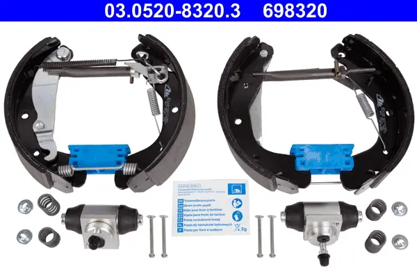 комплект спирачна челюст ATE                 