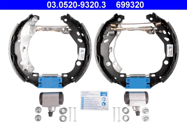 комплект спирачна челюст ATE                 