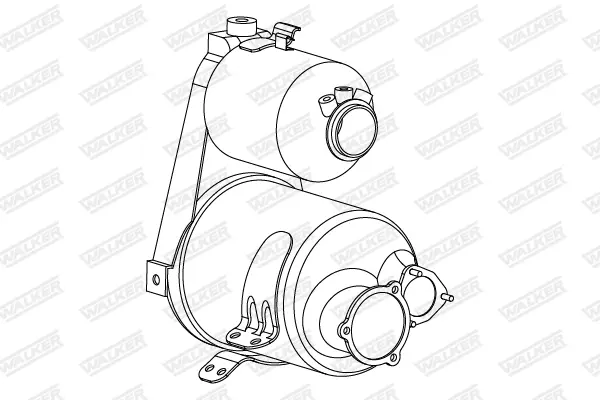 филтър за сажди-твърди частици, изпускателна система WALKER              