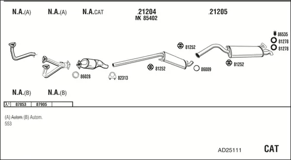 Изпускателна система WALKER              