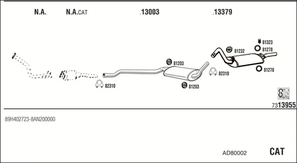 Изпускателна система WALKER              
