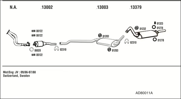 Изпускателна система WALKER              
