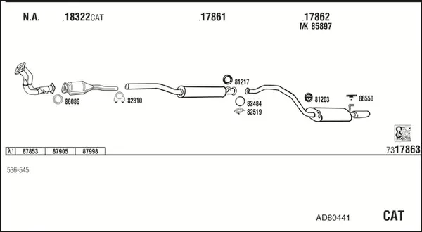 Изпускателна система WALKER              