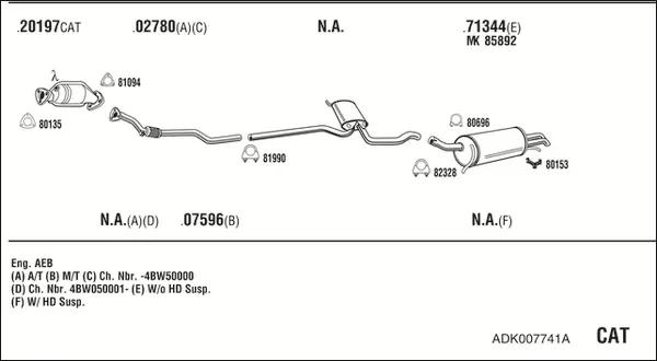 Изпускателна система WALKER              