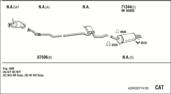 Изпускателна система WALKER              