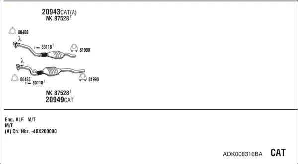 Изпускателна система WALKER              