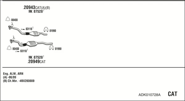 Изпускателна система WALKER              