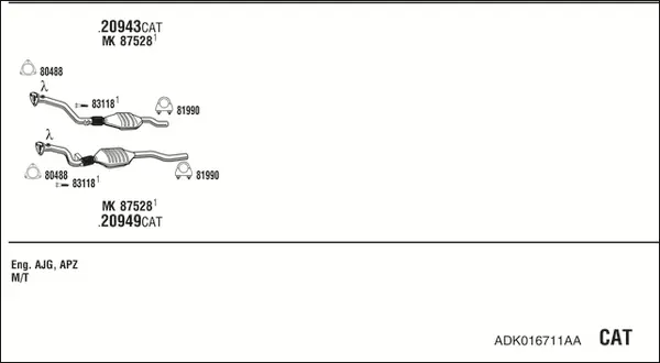 Изпускателна система WALKER              