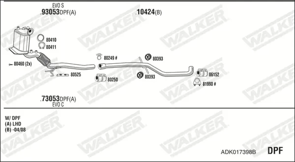 Изпускателна система WALKER              