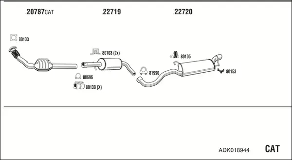 Изпускателна система WALKER              