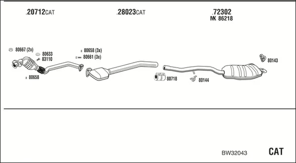 Изпускателна система WALKER              