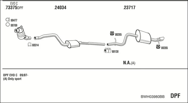 Изпускателна система WALKER              