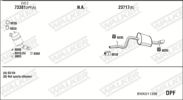 Изпускателна система WALKER              